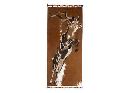 Mythical Kudu in Full Flight - Wall